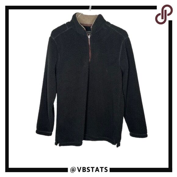 True Grit 1/2 Zip Sueded Soft Sherpa‎ Midnight Jacket in Size Medium - Picture 2 of 7